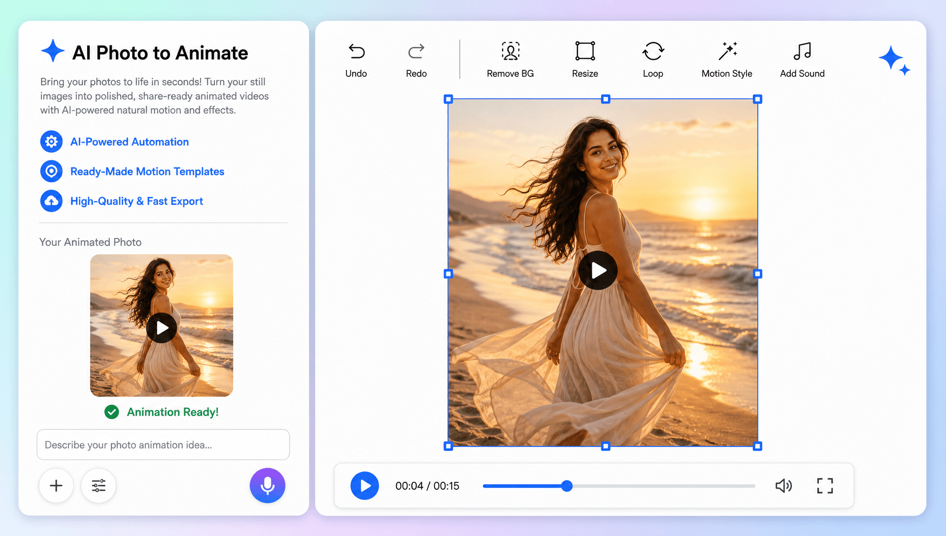 AI Photo to Animate Online – Turn Photos into Animated Videos with AI AI Photo to Animate Online – Turn Photos into Animated Videos with AI